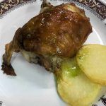 Half shoulder of lamb from Aragón roasted in the oven